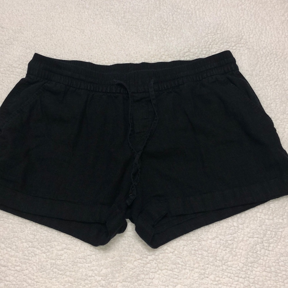 Old Navy Linen Blend Tie Front Shorts